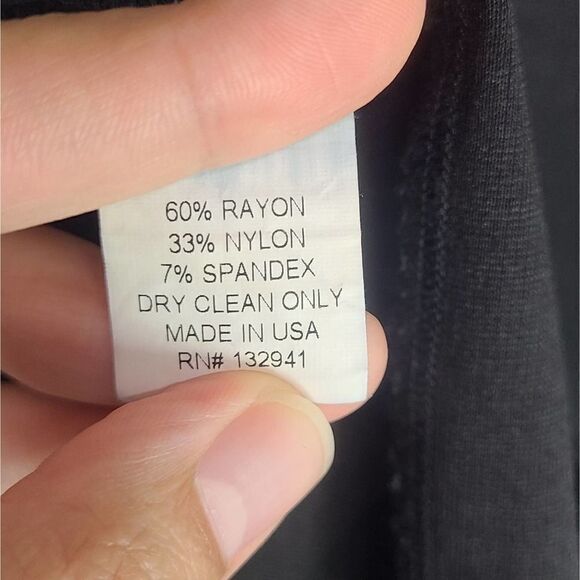 Amanda Uprichard Black 3/4 Sleeve Cocktail Party Dress Size Large - Picture 5 of 6